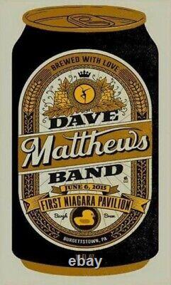 Dave Matthews Band Poster 6/6/2015 Burgettstown PA Signed & Numbered #26/750