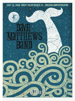 Dave Matthews Band Poster 7/12/2008 West Palm Beach N2 Signed & Numbered #/500