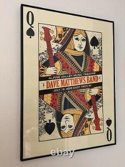 Dave Matthews Band Poster 7/18/2009 Queen Alpine Valley East Troy WI #/1050 Rare