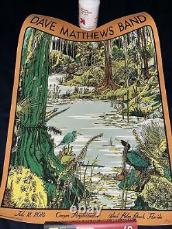 Dave Matthews Band Poster 7/18/2014 W. Palm Beach N1 Signed & Numbered #279/765