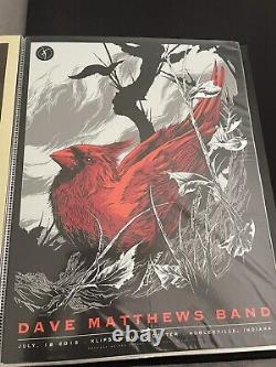Dave Matthews Band Poster 7/18/2015 Noblesville IN N2 Numbered #/1080