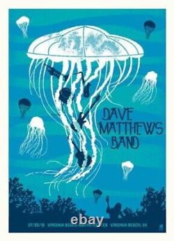 Dave Matthews Band Poster 7/20/2010 Virginia Beach VA Signed & Numbered #87/475