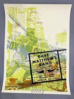 Dave Matthews Band Poster 7/7-7/8 2006 Fenway Park Boston #93/200 Signed/Numbrd