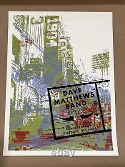 Dave Matthews Band Poster 7/7-7/8 2006 Fenway Park Boston Show Edition Near Mint