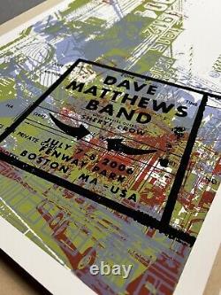 Dave Matthews Band Poster 7/7-7/8 2006 Fenway Park Boston Show Edition Near Mint