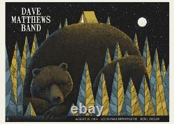 Dave Matthews Band Poster 8/26/2014 Bend OR Signed & Numbered #80/760