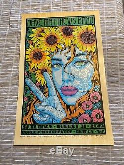 Dave Matthews Band Poster 8/31/19 Quincy Gorge Chuck Sperry WOOD VENEER VARIANT