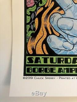 Dave Matthews Band Poster 8/31 2019 Quincy WA Gorge N2 Chuck Sperry #/1700 MINT