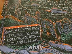 Dave Matthews Band Poster 9/10/2018 Hollywood Bowl Signed & Numbered #910/924
