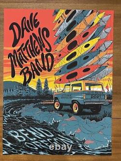Dave Matthews Band Poster 9/8/2021 Show Edition #438 Bend, OR Matt Fleming Mint