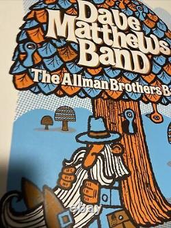Dave Matthews Band Poster Allman Bros Piedmont Park Atlanta 2007 MINT RARE