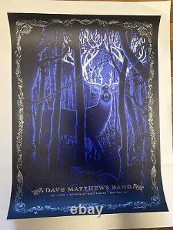 Dave Matthews Band Poster Alpine Valley 2022 NC Winters Signed #/70 Variant