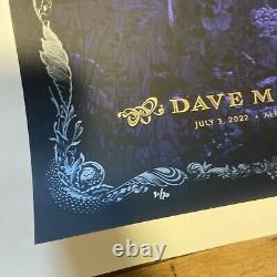 Dave Matthews Band Poster Alpine Valley 2022 NC Winters Signed #/70 Variant