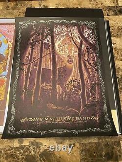 Dave Matthews Band Poster Alpine Valley 2022 NC Winters Signed Number