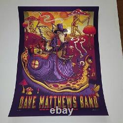 Dave Matthews Band Poster Alpine Valley AP GOLD FOIL S/N x/25 2022 Mazza Print