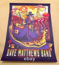 Dave Matthews Band Poster Alpine Valley Rainbow FOIL Jim Mazza 2022 DMB Signed