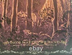 Dave Matthews Band Poster Alpine valley 2022 concert tour nc winters art