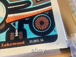 Dave Matthews Band Poster Atlanta GA. 2015 AP Mint Methane Studios Rare 18x24