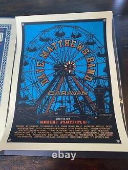 Dave Matthews Band Poster Atlantic City Ferris Wheel 2011 Caravan