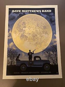 Dave Matthews Band Poster Brandon Moon 5/29/2018