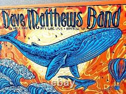 Dave Matthews Band Poster Bristow VA 2022 Todd Slater Signed AP S/N #/50