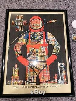 Dave Matthews Band Poster Camden, NJ 6/26/12 Limited 244 Out Of 675 Withticket