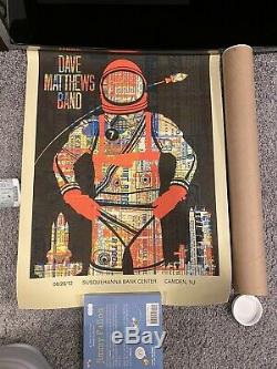 Dave Matthews Band Poster Camden, NJ 6/26/12 Limited 244 Out Of 675 Withticket