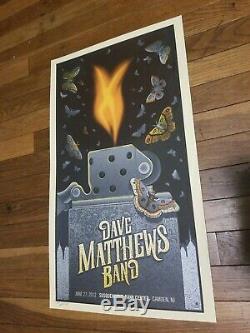 Dave Matthews Band Poster Camden Zippo Limited Signed AP Mint Sold OUT Methane