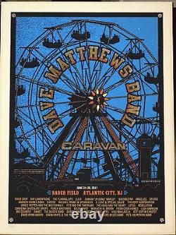 Dave Matthews Band Poster Caravan Bader Field Atlantic City Nj