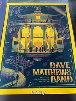 Dave Matthews Band Poster Charlotte PNC Music Pavilion 7/19/19 2019