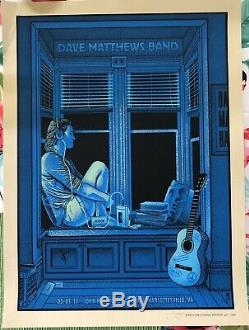 Dave Matthews Band Poster Charlottesville 2016 Methane Signed Numbered