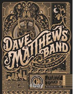 Dave Matthews Band Poster Chicago, IL (7/13/2023) DDL Delicous Design #/1365