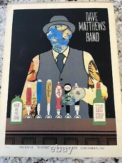 Dave Matthews Band Poster Cincinnati, Riverbend 5/29/12, Bartender