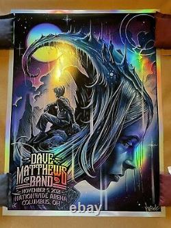 Dave Matthews Band Poster Columbus FOIL MAXX242 SIGNED LE 9/75 IN HAND