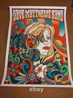 Dave Matthews Band Poster Cuyahoga Falls, OH 6/10/22 Nate Duval Blossom
