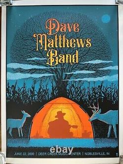 Dave Matthews Band Poster Deer Creek Noblesville, IN 6/22/20 Live Trax