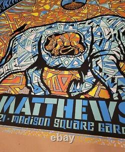 Dave Matthews Band Poster FOIL New York 2021 Night 1 Signed/Numbered #/60