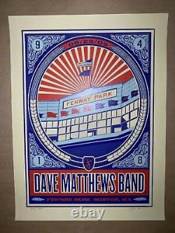 Dave Matthews Band Poster Fenway MA 5/29/09 Edition 1663/1800 Original DMB