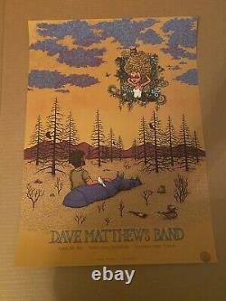 Dave Matthews Band Poster Fiddler's Green Amphitheater N2 8/24/19 Marq Spusta