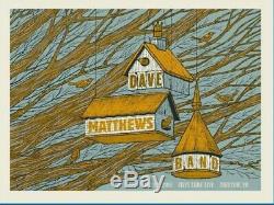 Dave Matthews Band Poster Fireflies Bristow, Hershey, Burgettstown, 1st Mariner