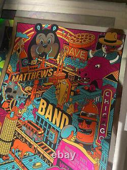 Dave Matthews Band Poster Foil 2021 Chicago 8/7/21 Show Edition Northerly Isl