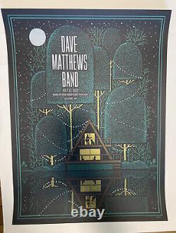 Dave Matthews Band Poster Gilford NH 2022 Methane EMBOSSED Numbered /700