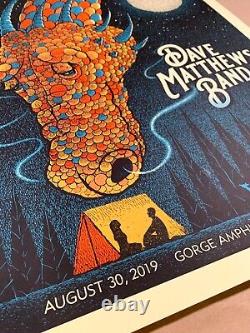 Dave Matthews Band Poster Gorge 2019 Methane Studios SIGNED #/1700 DMB