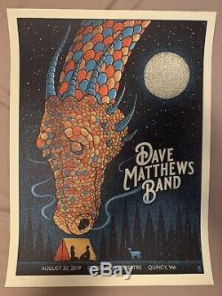 Dave Matthews Band Poster Gorge 8/30/19 Dragon