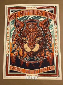 Dave Matthews Band Poster Gorge 9/5/21 N3 Ben Kwok, Sold Out! Bioworkz