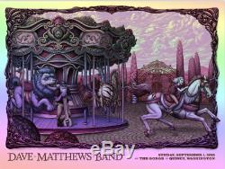 Dave Matthews Band Poster Gorge Amphitheater DUSK Rainbow Foil NC Winters x/40