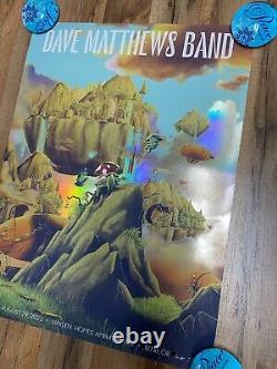 Dave Matthews Band Poster Hayden Homes Amphitheater Bend, OR 8/29/23 FOIL