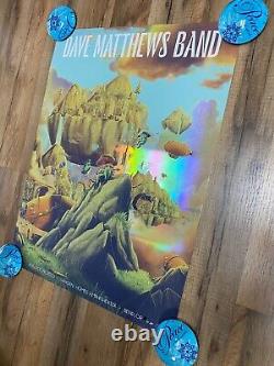 Dave Matthews Band Poster Hayden Homes Amphitheater Bend, OR 8/29/23 FOIL