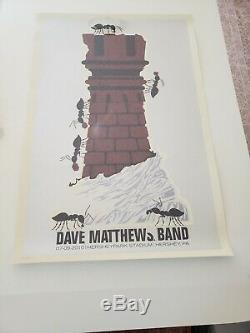 Dave Matthews Band Poster Hershey, Pa 7.9.2010