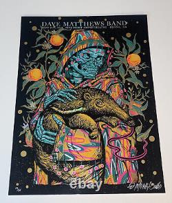Dave Matthews Band Poster Irvine CA 2021 AP S/N BLUE FOIL Only 35! Munk One Lmtd